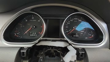 Audi Q7 - No ignition light & No start due to a faulty steering lock