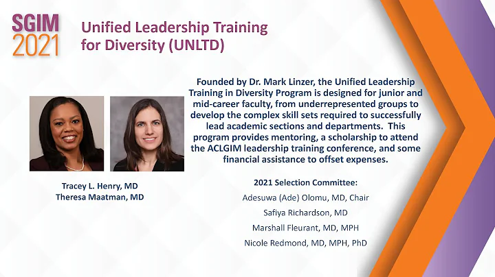 Unified Leadership Training for Diversity (UNLTD):...