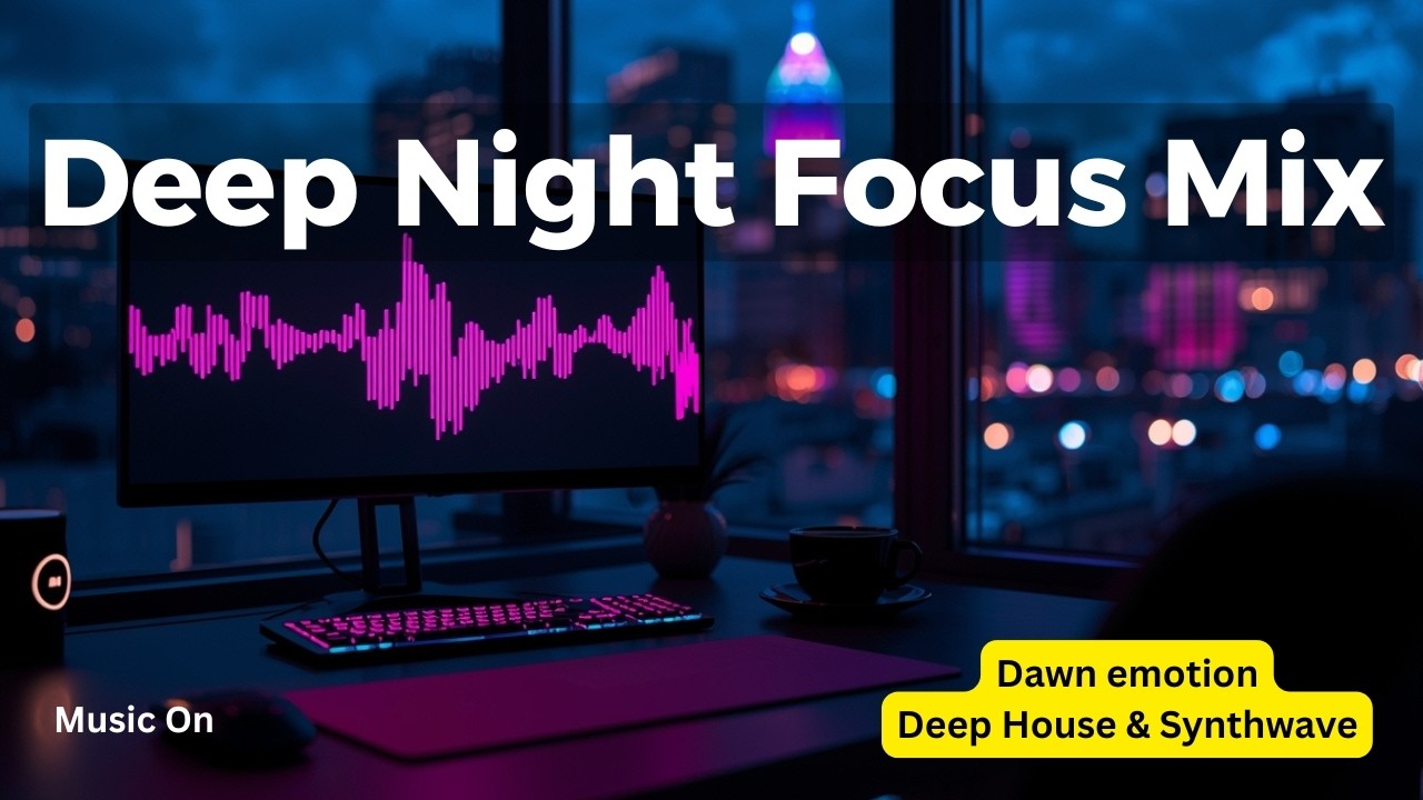 새벽 감성 🌌 나에게 집중하는 시간 | Deep Night Focus Mix (Deep House & Synthwave ...