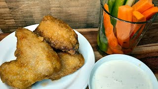 Homemade Buffalo-Style Hot Wings Recipe with Blue Cheese Dip