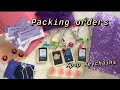 Pack orders with me! Kpop Spotify keychains + more ~ Small ETSY shop