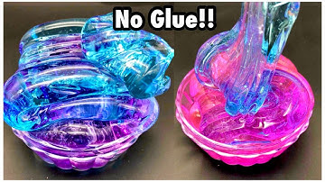 Quick And Easy No Glue Clear Slime In 5 Minutes!!