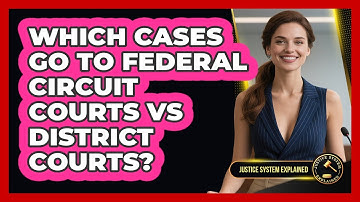 Which Cases Go To Federal Circuit Courts Vs District Courts? - Justice System Explained
