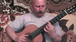 Video thumbnail of "Ніч яка місячна (The Night is so Moonlit - Ukrainian folk) guitar cover"