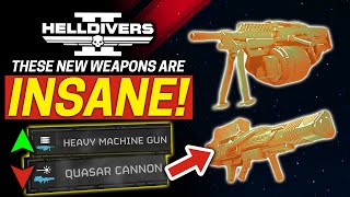 Helldivers 2  Stress TESTING the Quasar Cannon and Heavy Machine Gun!