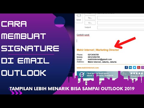 ? CARA MEMBUAT SIGNATURE DI EMAIL OUTLOOK - TAMPILAN LEBIH MENARIK