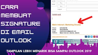 🔴 CARA MEMBUAT SIGNATURE DI EMAIL OUTLOOK - TAMPILAN LEBIH MENARIK