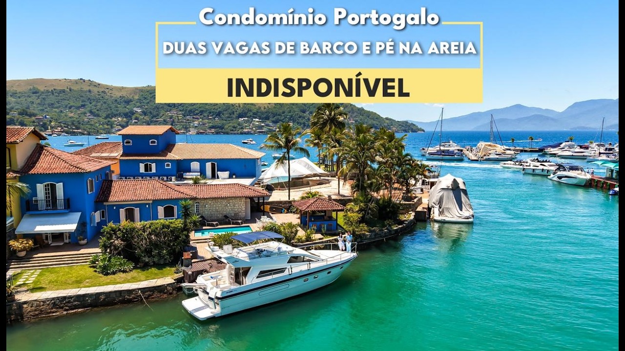INDISPONÍVEL! CASA DE CANAL NO PORTOGALO. ANGRA DOS REIS. 2 VAGAS NÁUTICAS
