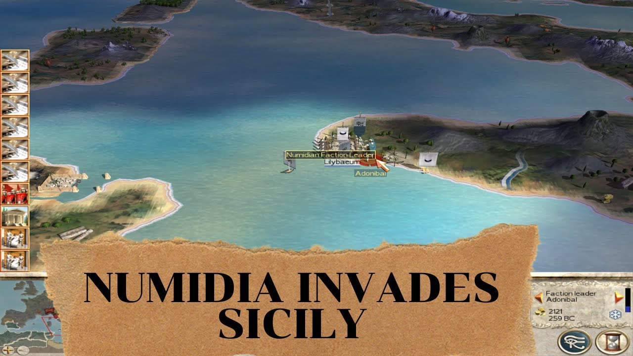 Numidia Invades Sicily Numidia 4 Rome Total War YouTube