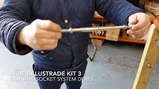 Wire Rope Balustrade Kit 3 Ball and Socket Installation Guide | GS Products