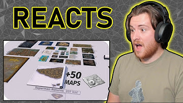 Reacting To VIDEO GAME Maps Size Comparison | 2019 🗾