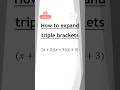 How to expand triple brackets