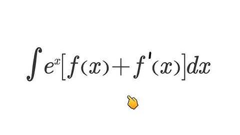 Integral of e^x(f(x)+f