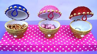 Plastic balls are there in every house. In this DIY craft tutorial, we are showing how to make a jewellery organizer using plastic balls . 