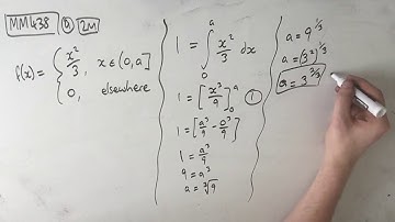 MM438 Maths Methods Fortify Study Guide - "Finding the bounds of a probability density function"