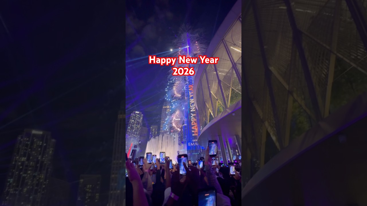 Happy New Year from Dubai 🇦🇪 #burjkhalifa #trending #shorts
