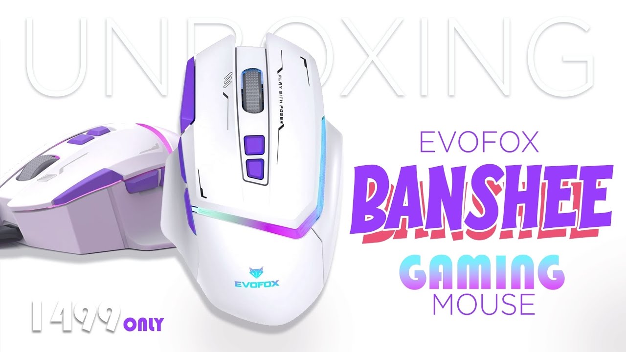 Evofox banshee gaming mouse unboxing, best wireless gaming mouse