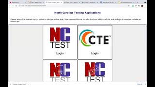 How to access EOG Released Items on NC Test