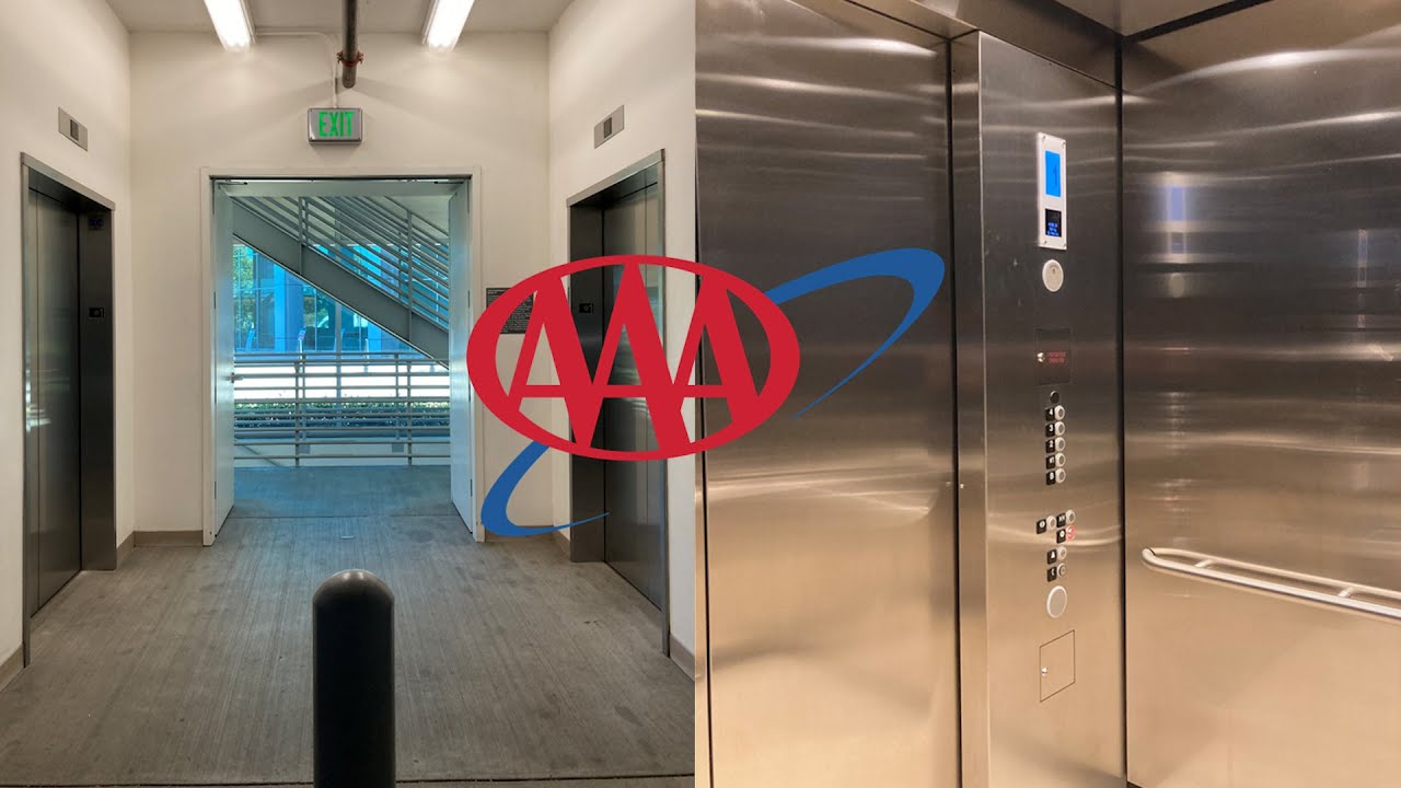 Very Nice KONE Traction Elevators CSAA Insurance Headquarters Garage