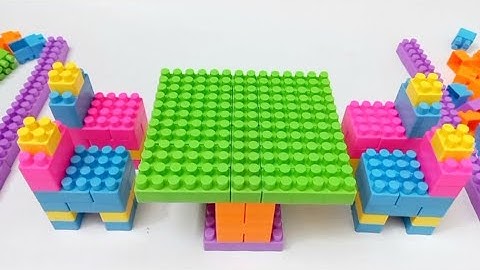 Satisfying DIY Table And Chair/ASMR Building Blocks/Lego Building Fun#buildingblocks#asmr#asmrsounds