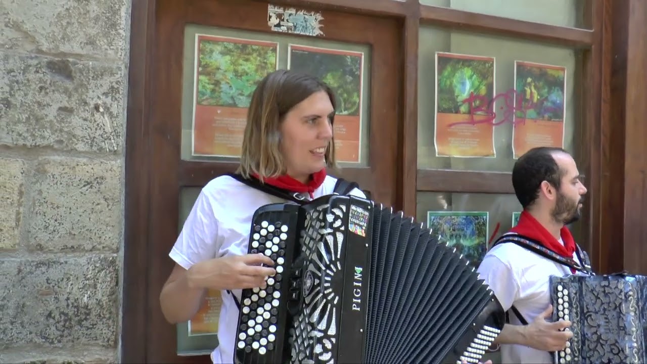Trikitixak eta panderoak Sanfermines 2023
