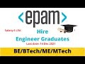 Epam Hire Engineer Graduates 2022 || Freshers jobs || #epam #engineer #graduates #webtechcareer