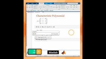 Matlab | Characteristic polynomial