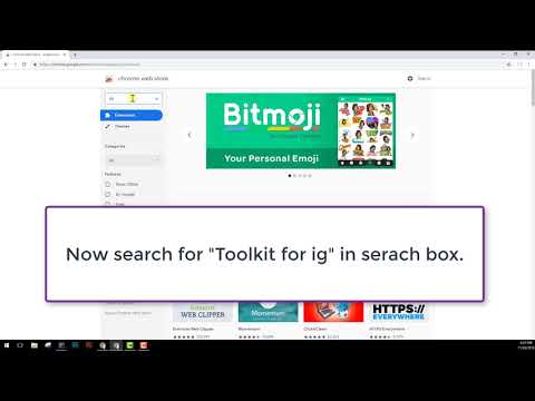 How to install "Toolkit For IG" extension on Chrome web browser
