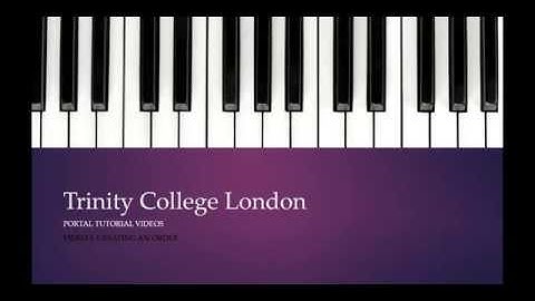 Trinity Centre Portal: Creating An Order