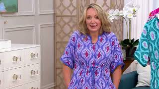 Carole Hochman Feather Soft Tie Front Caftan on QVC