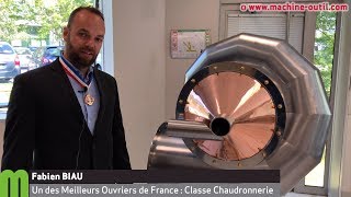 Meilleur Ouvrier de France (26e concours), classe Chaudronnerie : Fabien  Biau - YouTube