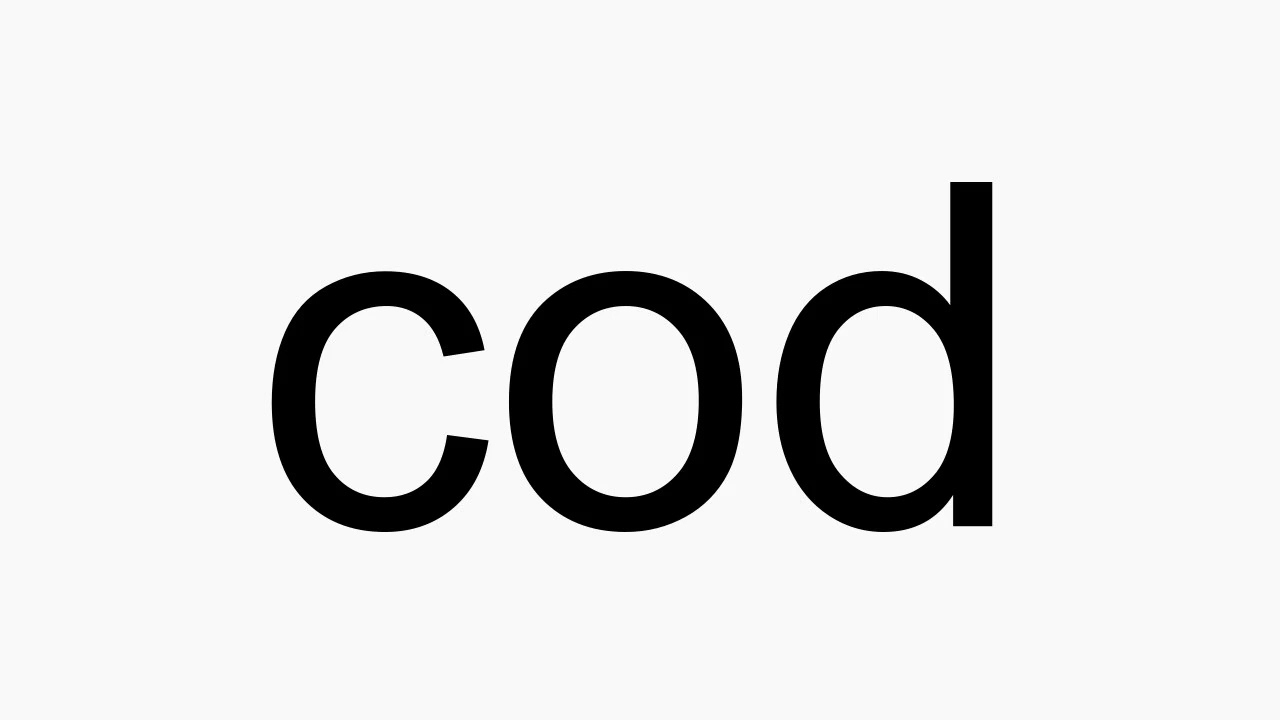 How to pronounce cod YouTube