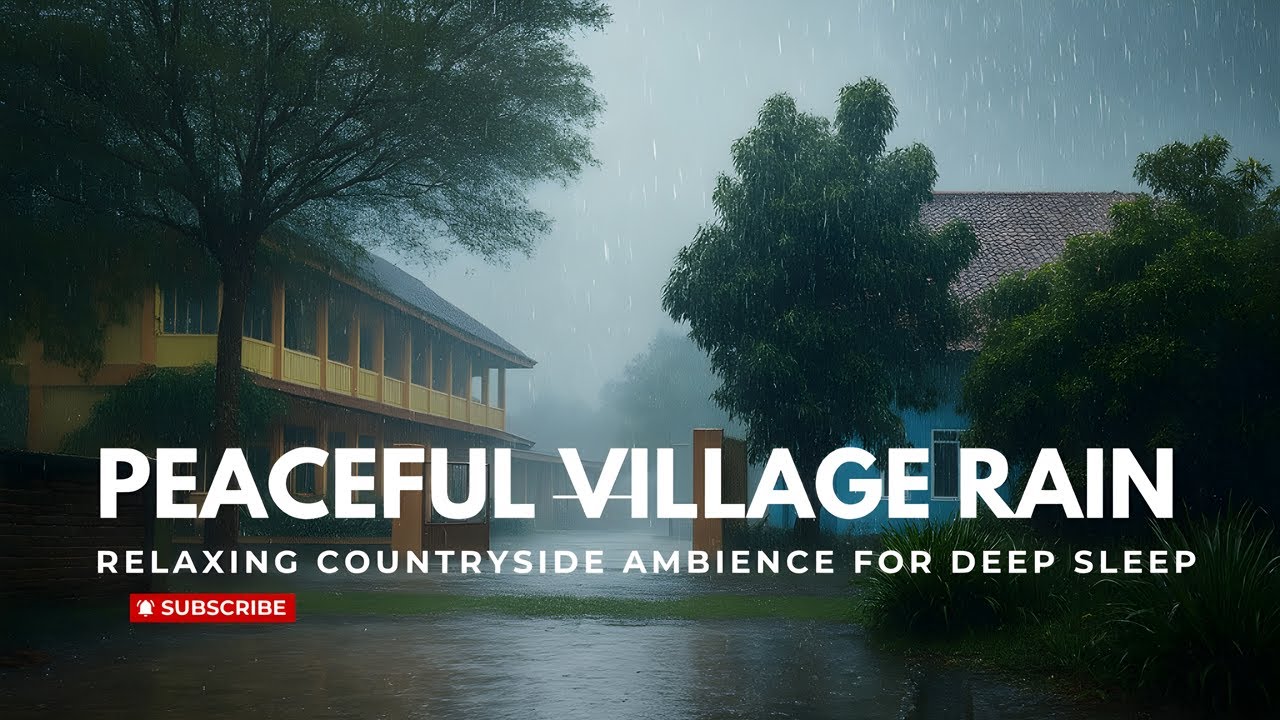 Gallery Detail: Peaceful Village Rain Relaxing Countryside Ambience For Deep Sleep