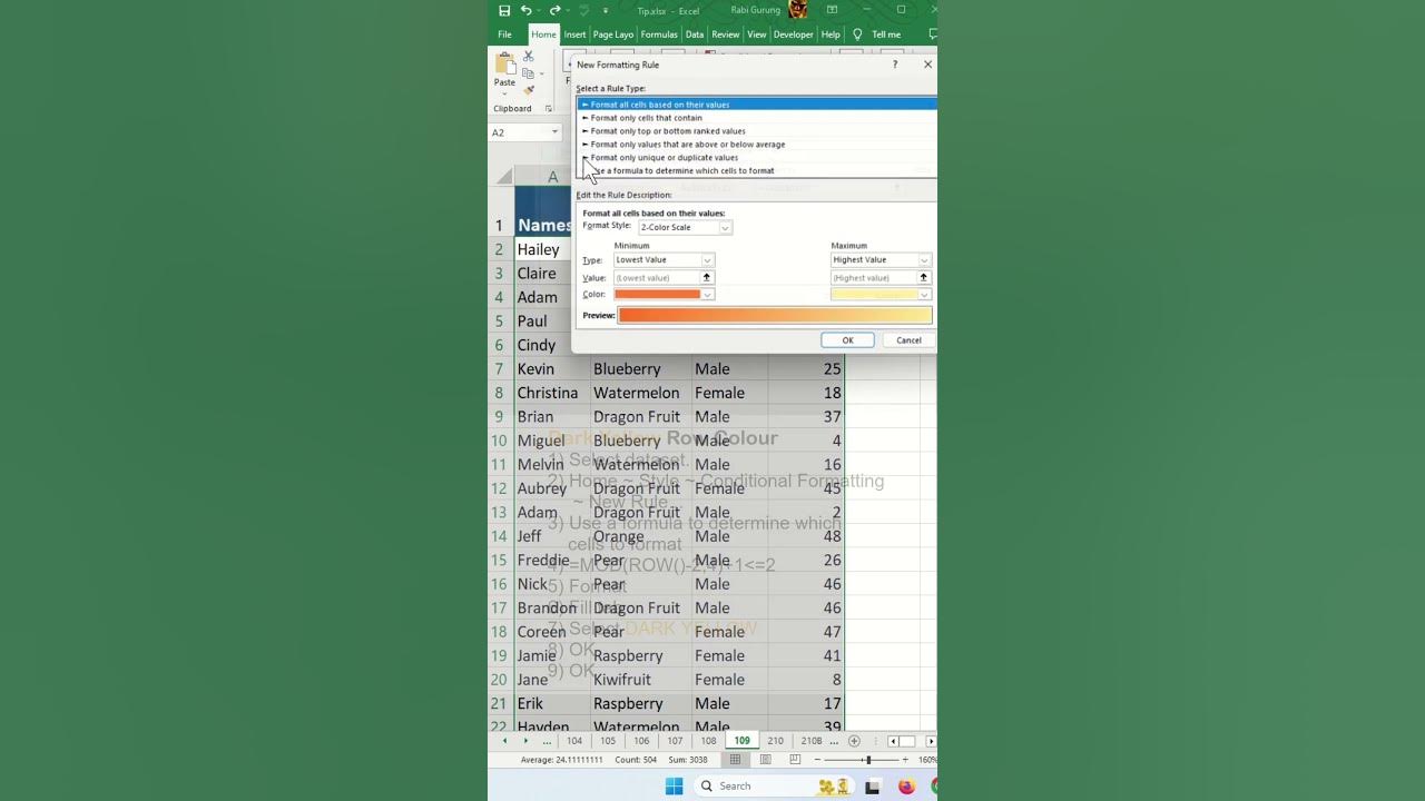 How do i alternate row colors in excel conditional formatting excel