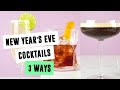 New Year’s Eve Cocktails 3 Ways | SO VEGAN