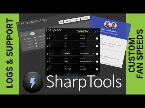 SharpTools New Features | Rule Logs, Support, Custom Fan Speeds