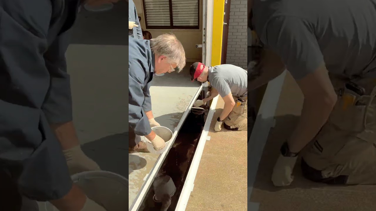 Large concrete repair with AzoGrout