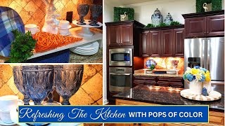 Refreshing The Kitchen With Pops Of Color 💙💚💛  &quot;Using What You Have!&quot; Video #2