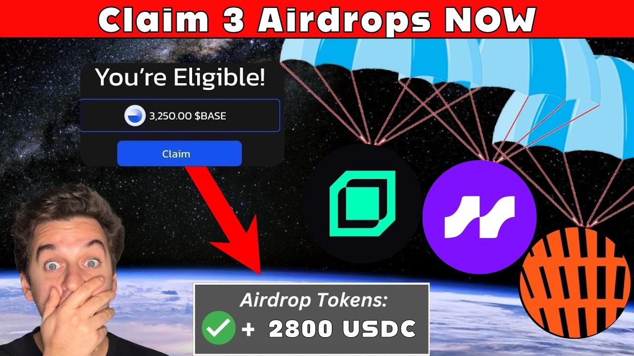 Claim 3 Airdrops NOW - Do Not MISS These