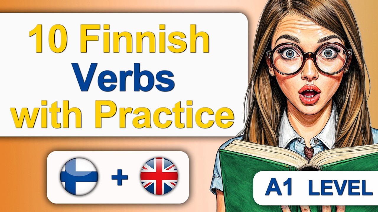 Finnish A1 Vocabulary Practice | Beginner Words | Finnish Verbs