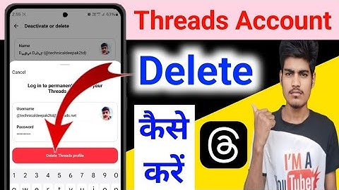 threads account permanently delete kaise kare | threads profile kaise delete kare | threads