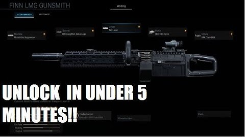 How to unlock the new FiNN LMG in Warzone in Under 5 minutes!