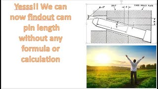 finger #cam pin length calculation easy trick with simple #sketch