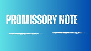 Promissory Note Definition Parties Explained