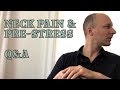 Neck pain, pre-stress, flexible chest