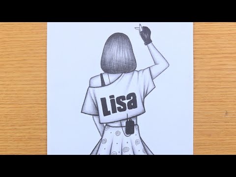 Blackpink Lisa drawing easy for beginners || Blackpink drawing tutorial ||  Blink pencil sketch - YouTube
