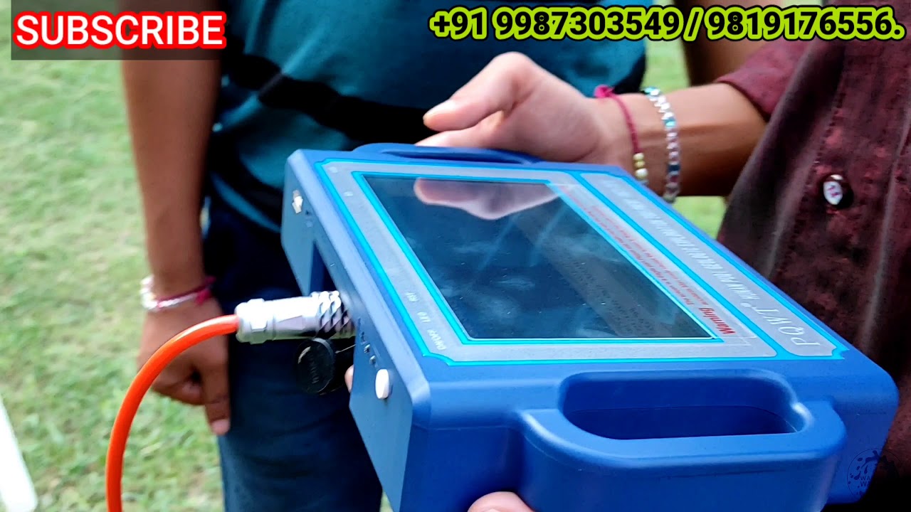 underground water detector PQWT S500 training to the customer YouTube