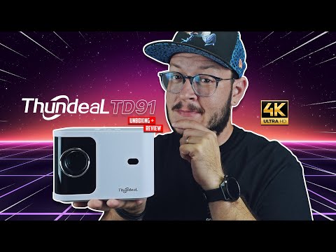 MINI PROJETOR THUNDEAL TD91 - EXTREMAMENTE BARATO E POTENTE COM ANDROID!