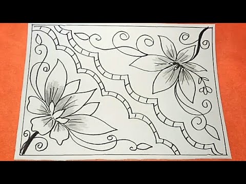 CARA MENGGAMBAR BUNGA  MOTIF  BATIK  35 YouTube