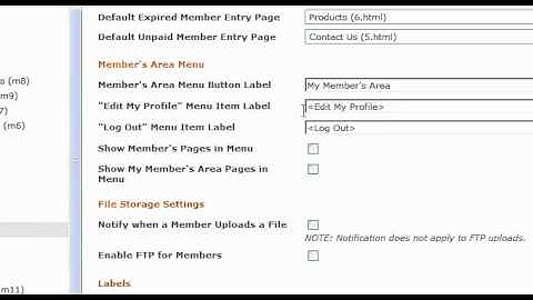 Membership Module Members Area Menu - Websiteforge Ecommerce Website